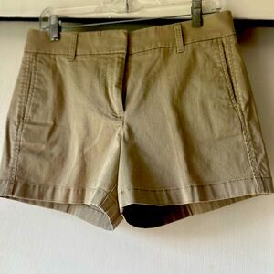 J Crew beige shorts, size 6